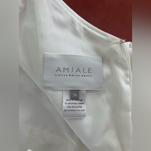 Amsale Faille Midi Column Sheath Dress - LW139 - Picture 11 of 16